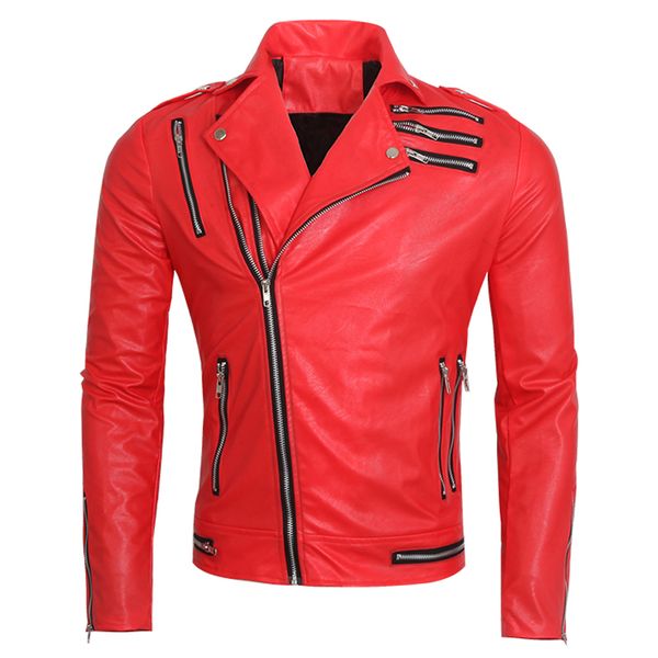 fall-2016 red motorcycle leather coat european and american style brand michael jackson jacket designer mens auto leather coat s1897, Black
fall-2016 red motorcycle leather coat european and american style brand michael jackson jacket designer mens auto leather coat s1897, Black