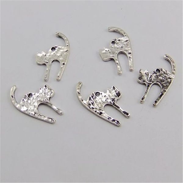 40pcs antiqued silver beautiful small cat charm pendant jewelry making, Bronze;silver
40pcs antiqued silver beautiful small cat charm pendant jewelry making, Bronze;silver