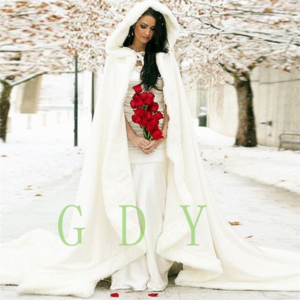 wedding dresses length women white/ivory faux fur trim winter christmas bridal cape stunning wedding cloaks hooded long party wraps jacket
wedding dresses length women white/ivory faux fur trim winter christmas bridal cape stunning wedding cloaks hooded long party wraps jacket