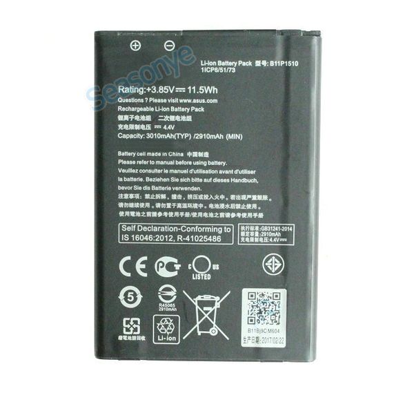 1x 3010mAh / 11.58 Wh B11P1510 / C11p1510 замена литий-ионный аккумулятор для ASUS ZenFone Go TV ZB551KL X013DB + Ко
1x 3010mAh / 11.58 Wh B11P1510 / C11p1510 замена литий-ионный аккумулятор для ASUS ZenFone Go TV ZB551KL X013DB + Ко