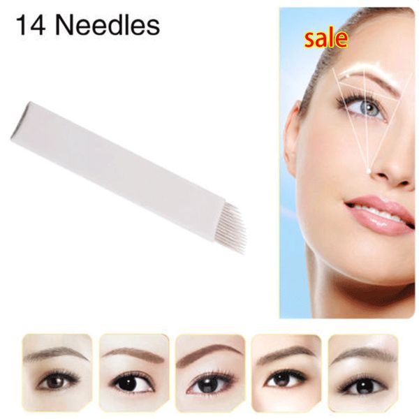 14pin permanent makeup manual eyebrow s blade for 3d embroidery microblading tattoo pen machine 50pcs/lot
14pin permanent makeup manual eyebrow s blade for 3d embroidery microblading tattoo pen machine 50pcs/lot