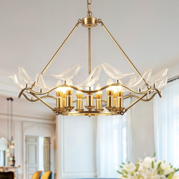 european full copper pendant lights fixture led light glass bird pendant lamps parlor bed room living room dining room home indoor lighting
european full copper pendant lights fixture led light glass bird pendant lamps parlor bed room living room dining room home indoor lighting