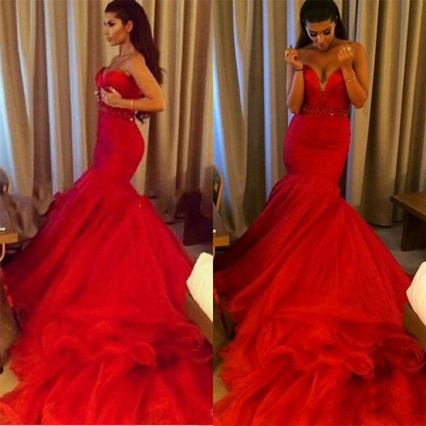 elegant strapless beaded sash sweetheart neck prom gowns mermaid red ruffled skirt evening dresses 2019 formal dresses vestidos de fiesta, Black
elegant strapless beaded sash sweetheart neck prom gowns mermaid red ruffled skirt evening dresses 2019 formal dresses vestidos de fiesta, Black