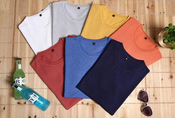 2016 urban fashion simple round collar short sleeve t-shirt male sweater icy tide sweater male t-shirt leisure men's clothing, White;black
2016 urban fashion simple round collar short sleeve t-shirt male sweater icy tide sweater male t-shirt leisure men's clothing, White;black