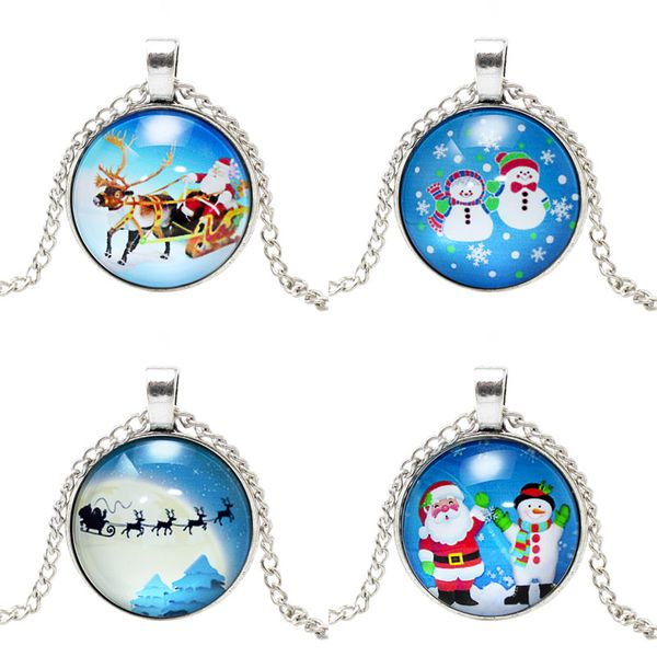 new fashion believe santa necklace santa clause jewelry christmas gift glass cabochon dome pendant ing, Silver
new fashion believe santa necklace santa clause jewelry christmas gift glass cabochon dome pendant ing, Silver