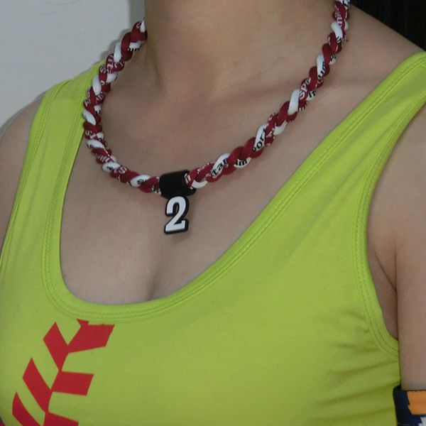 titanium sports three ropes tornado woven baseball necklaces, Golden;silver
titanium sports three ropes tornado woven baseball necklaces, Golden;silver