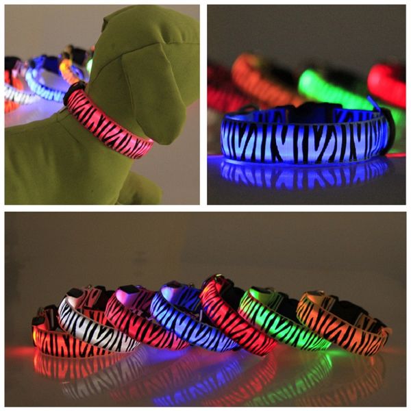 brand new pet dog accessories flashing light led dog collars zebra pattern usb rechargeable battery 7 colors 4 sizes ing
brand new pet dog accessories flashing light led dog collars zebra pattern usb rechargeable battery 7 colors 4 sizes ing
