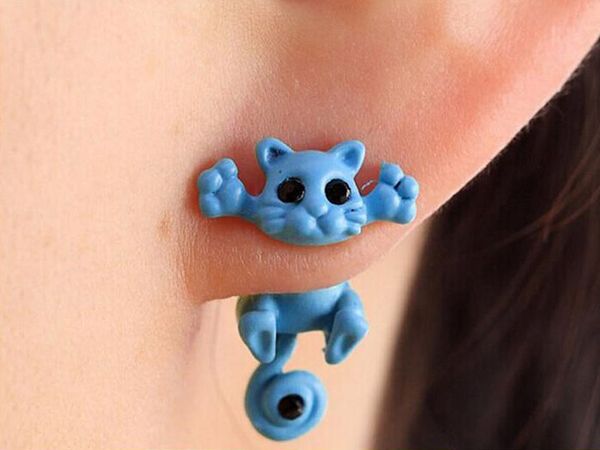 10pairs fashion women's girl's cat puncture ear stud piercing earrings crystal alloy cute cat stud earrings 2016, Golden;silver
10pairs fashion women's girl's cat puncture ear stud piercing earrings crystal alloy cute cat stud earrings 2016, Golden;silver