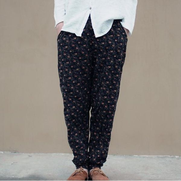wholesale-vintage cotton women trouser harem pants 2016 autumn new elastic waist loose plus size print floral long pants, Black;white
wholesale-vintage cotton women trouser harem pants 2016 autumn new elastic waist loose plus size print floral long pants, Black;white