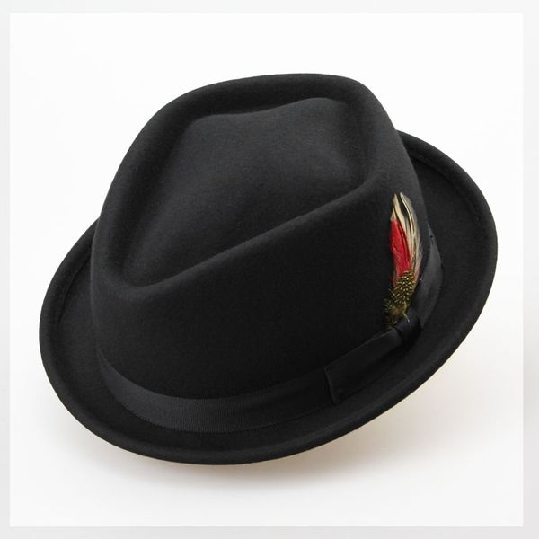 wholesale-vintage australian wool felt jazz men hat male floppy feather fedora bowler hat fashion flat dome s large size woolen hat, Blue;gray
wholesale-vintage australian wool felt jazz men hat male floppy feather fedora bowler hat fashion flat dome s large size woolen hat, Blue;gray