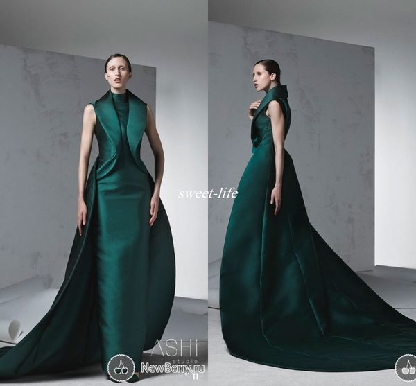 arabic women formal evening dresses 2022 high neck ruffles satin with train sleeveless custom made formal wear pageant dress, Black;red
arabic women formal evening dresses 2022 high neck ruffles satin with train sleeveless custom made formal wear pageant dress, Black;red