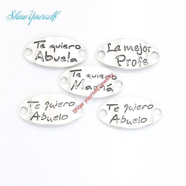 10pcs antique silver plated vintage oval la mejor prrofe connectors pendants for jewelry making diy handmade craft 19x37mm
10pcs antique silver plated vintage oval la mejor prrofe connectors pendants for jewelry making diy handmade craft 19x37mm