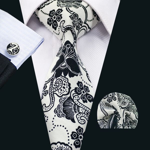 Mens Tie Classic Cotton Neckties Black and White Neck tie Tie Hankerchief Cufflinks Sets Formal Business Wedding Party N-1332
Mens Tie Classic Cotton Neckties Black and White Neck tie Tie Hankerchief Cufflinks Sets Formal Business Wedding Party N-1332