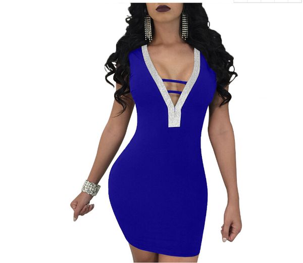 women hollow dress sleeveless bodycon dresses club v-neck backless sequined party dress clothing, White;black
women hollow dress sleeveless bodycon dresses club v-neck backless sequined party dress clothing, White;black