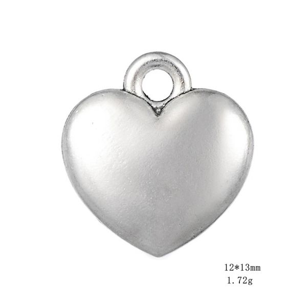 12mm*13mm antique silver plated small blank heart charms diy jewelry findings bracelet accessories 20pcs, Bronze;silver
12mm*13mm antique silver plated small blank heart charms diy jewelry findings bracelet accessories 20pcs, Bronze;silver