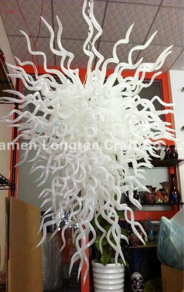 ac led bulbs 110v/240v italian white murano glass pendant lamps design