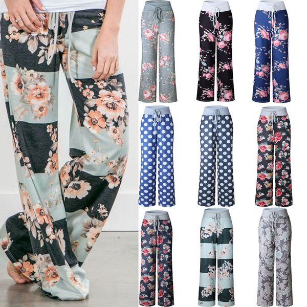 10pcs S-3XL Women Casual Fashion Flower Floral Print Drawstring Wide Leg Palazzo Full Long Pants Ladies Loose Pajama Trousers
10pcs S-3XL Women Casual Fashion Flower Floral Print Drawstring Wide Leg Palazzo Full Long Pants Ladies Loose Pajama Trousers