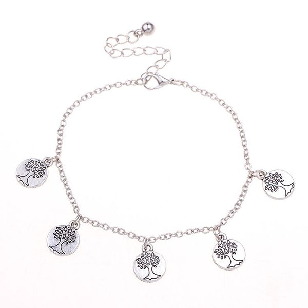 New Tibetan Silver Plated Gold Indian Anklets For Women Charm Chain Link Tree of Life World Charms Pendants Jewelry ankle bracelets
New Tibetan Silver Plated Gold Indian Anklets For Women Charm Chain Link Tree of Life World Charms Pendants Jewelry ankle bracelets