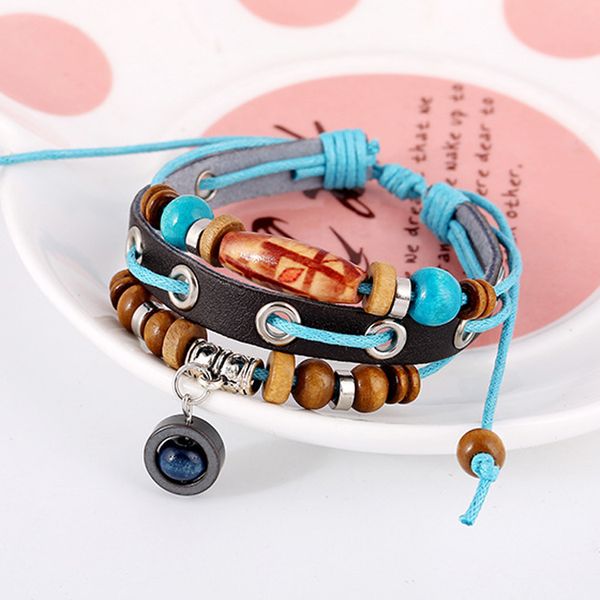 new fashion wrap leather bracelet beads vintage style charm bracelets lover christmas gift good quality ing, Golden;silver
new fashion wrap leather bracelet beads vintage style charm bracelets lover christmas gift good quality ing, Golden;silver