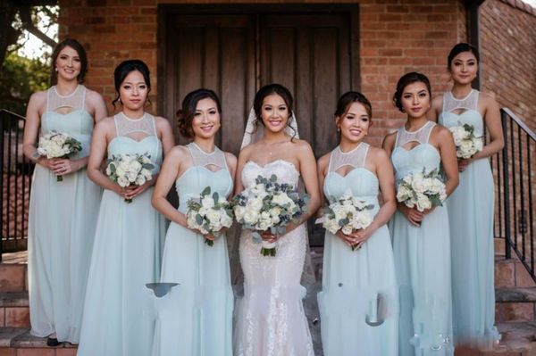 mint long chiffon bridesmaid dresses lace a line bridesmaid gowns for girls wedding guest dresses 2018, White;pink
mint long chiffon bridesmaid dresses lace a line bridesmaid gowns for girls wedding guest dresses 2018, White;pink
