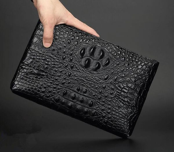 factory sales of brand new leather crocodile bag men and men hand bag high-grade leather men's business lines ostrich clutch, Picture color
factory sales of brand new leather crocodile bag men and men hand bag high-grade leather men's business lines ostrich clutch, Picture color