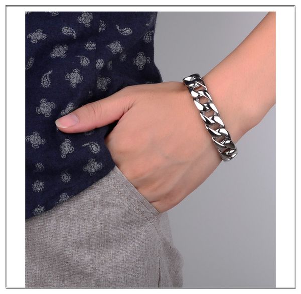 Quality Stainless Steel Bracelet 12 mm 8" - 10" Inches Fashion Jewelry Bracelet Accessories Men Women Party Gift
Quality Stainless Steel Bracelet 12 mm 8" - 10" Inches Fashion Jewelry Bracelet Accessories Men Women Party Gift
