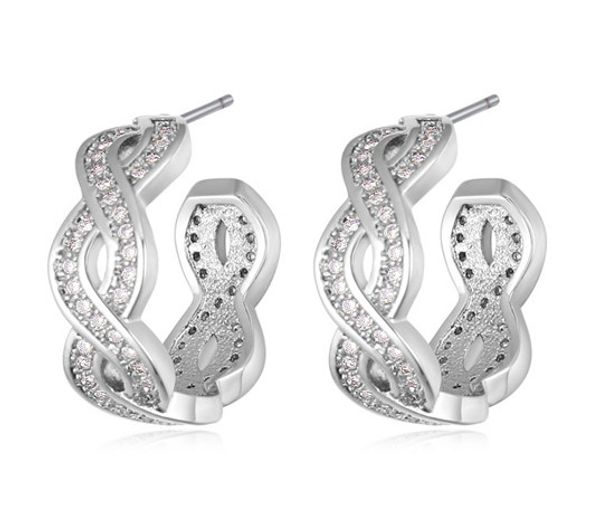 stud earrings jewelry fashion women luxury zircon 18k gold plated helix style earrings wholesale ter009, Golden;silver
stud earrings jewelry fashion women luxury zircon 18k gold plated helix style earrings wholesale ter009, Golden;silver