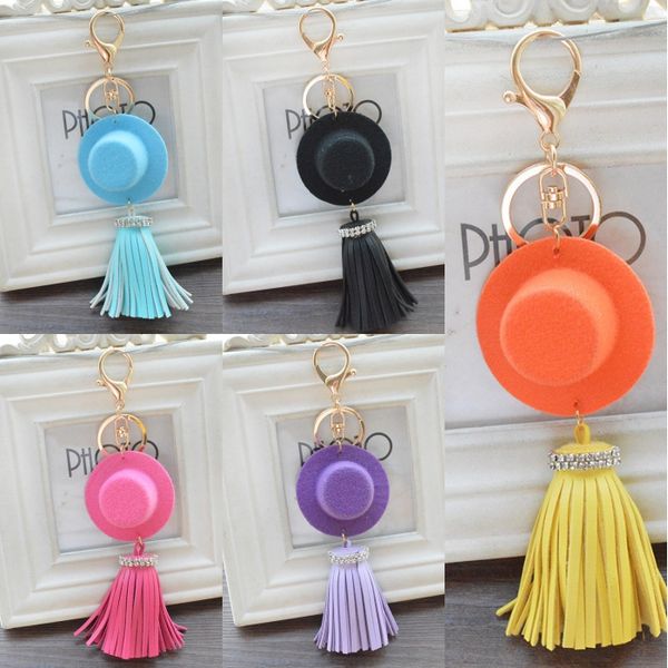 fashion key ring keychain hat leather tassel car keychain for women bag backpack pendant keychain 6 styles b795q, Silver
fashion key ring keychain hat leather tassel car keychain for women bag backpack pendant keychain 6 styles b795q, Silver
