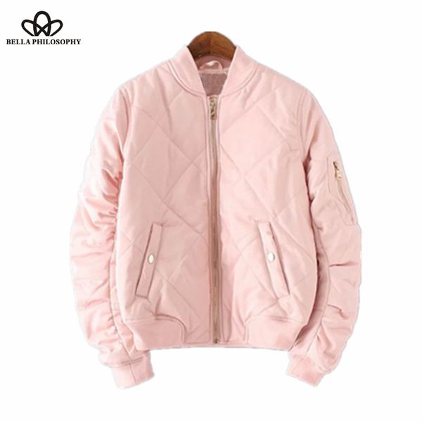 wholesale- bella philosophy 2016 sumemr new women's fashion zipper long sleeve stand collar jacket black green pink, Black;brown
wholesale- bella philosophy 2016 sumemr new women's fashion zipper long sleeve stand collar jacket black green pink, Black;brown