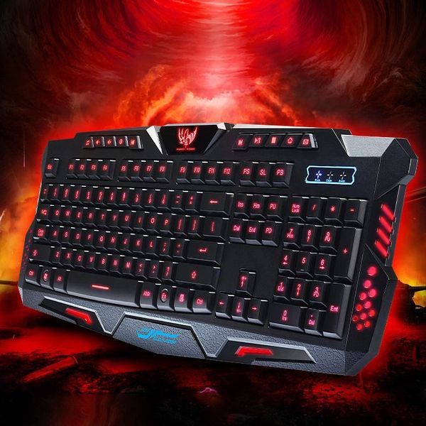 3 Color LED Backlight Keyboard Wired USB Illuminated Cool Ergonomic Backlit Gaming Keyboard Switchable Computer Laptop USB Wired Backlight
3 Color LED Backlight Keyboard Wired USB Illuminated Cool Ergonomic Backlit Gaming Keyboard Switchable Computer Laptop USB Wired Backlight