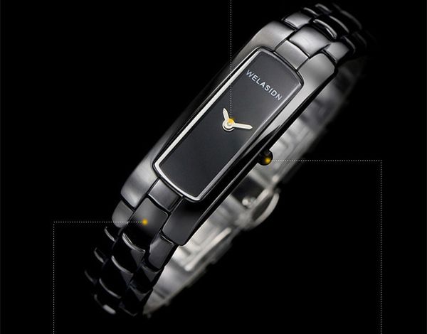 elegant lady rectangle full ceramic bracelet watches vogue women 2 hands quartz wrist watch japan movt dress clock relojes nw88, Slivery;brown
elegant lady rectangle full ceramic bracelet watches vogue women 2 hands quartz wrist watch japan movt dress clock relojes nw88, Slivery;brown