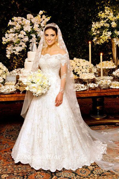 2019 long sleeve white wedding dresses unique princess lace off shoulder a line bridal party gowns vestidos de noiva
2019 long sleeve white wedding dresses unique princess lace off shoulder a line bridal party gowns vestidos de noiva