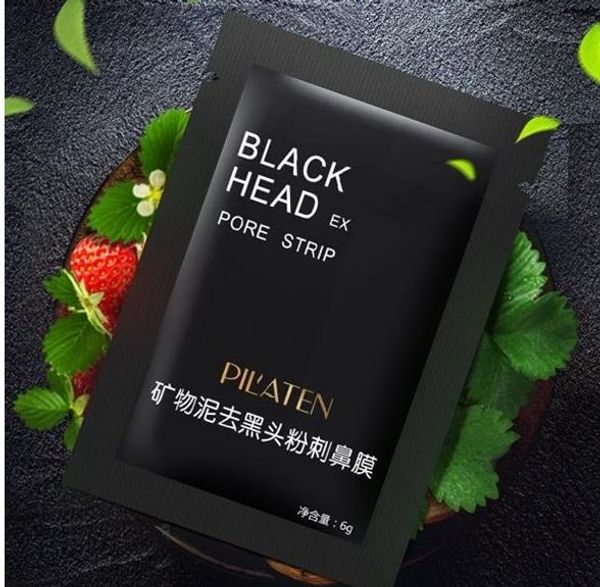 3600pcs Dhl Pilaten Suction Black Mask Face Care Mask Deep Cleaning Tearing Style Pore Strip Deep Cleansing Nose Acne Blackhead Facial Mask