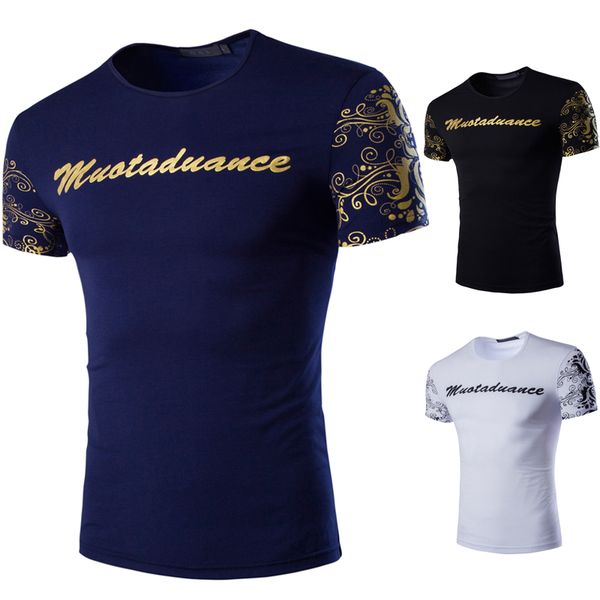 3 colours summer new large size men short t shirt men's fashion trend of the golden printing men's short-sleeved t-shirt, White;black
3 colours summer new large size men short t shirt men's fashion trend of the golden printing men's short-sleeved t-shirt, White;black
