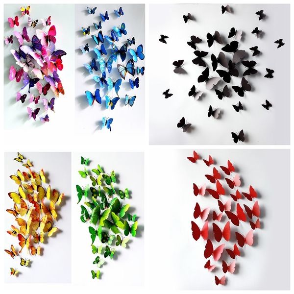3d butterfly wall decals multicolor pvc 3d wall stickers for tv walls kids bedroom wall home decoration removable
3d butterfly wall decals multicolor pvc 3d wall stickers for tv walls kids bedroom wall home decoration removable