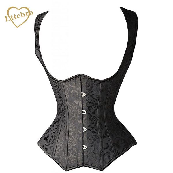 wholesale-women's black brocade steel boned steampunk tesla underbust corset waist training cincher vest s,,l,xl,xxl,3xl,4xl,5xl,6xl, Black;white
wholesale-women's black brocade steel boned steampunk tesla underbust corset waist training cincher vest s,,l,xl,xxl,3xl,4xl,5xl,6xl, Black;white