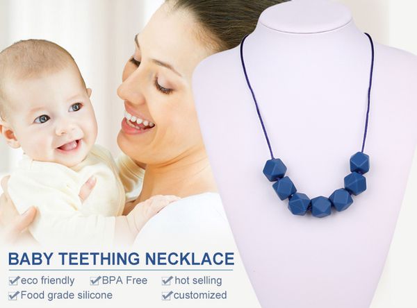 geometric silicone teething necklace bpa silicone teething beads for baby nursing necklace soft and safe chew beads, Silver
geometric silicone teething necklace bpa silicone teething beads for baby nursing necklace soft and safe chew beads, Silver