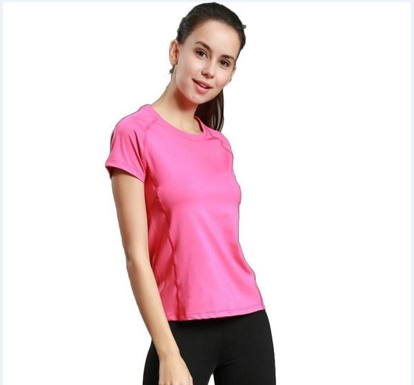 2017 new yoga clothes sports fitness clothes running short-sleeved round neck women solid color
2017 new yoga clothes sports fitness clothes running short-sleeved round neck women solid color