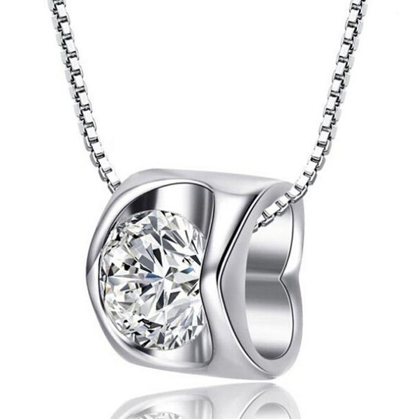 charming 925 sterling silver plated real love heart-shaped crystal necklace gift #r571
charming 925 sterling silver plated real love heart-shaped crystal necklace gift #r571