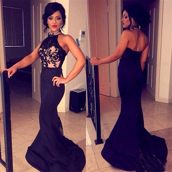 special occasion formal evening party gown dress 2019 prom dresses halter sleeveless mermaid lace, Black
special occasion formal evening party gown dress 2019 prom dresses halter sleeveless mermaid lace, Black