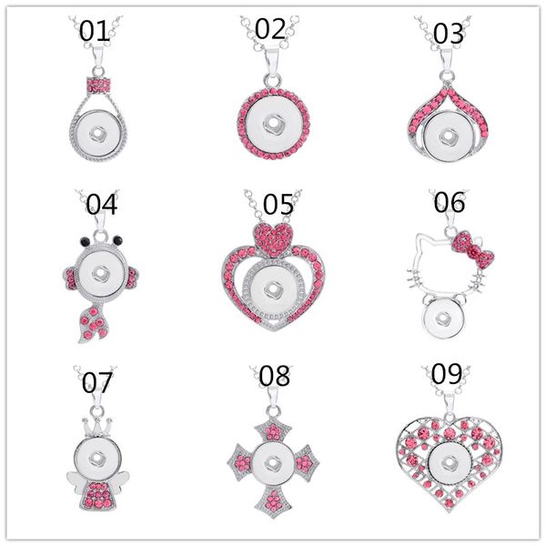 noosa chunks metal 18mm snap button necklace crystal heart cat crown pendant ginger snap button jewelry for women, Silver
noosa chunks metal 18mm snap button necklace crystal heart cat crown pendant ginger snap button jewelry for women, Silver