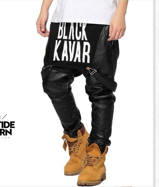 wholesale-img hip hop mens faux leather pants sweatpants joggers trouser asap faux leather drop crotch harem pants mens joggers, Black
wholesale-img hip hop mens faux leather pants sweatpants joggers trouser asap faux leather drop crotch harem pants mens joggers, Black