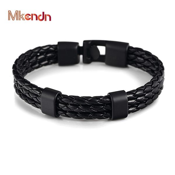 wholesale- mkendn fashion men women black leather bracelet easy-hook bracelets & bangles male female punk jewelry pulseras, Golden;silver
wholesale- mkendn fashion men women black leather bracelet easy-hook bracelets & bangles male female punk jewelry pulseras, Golden;silver