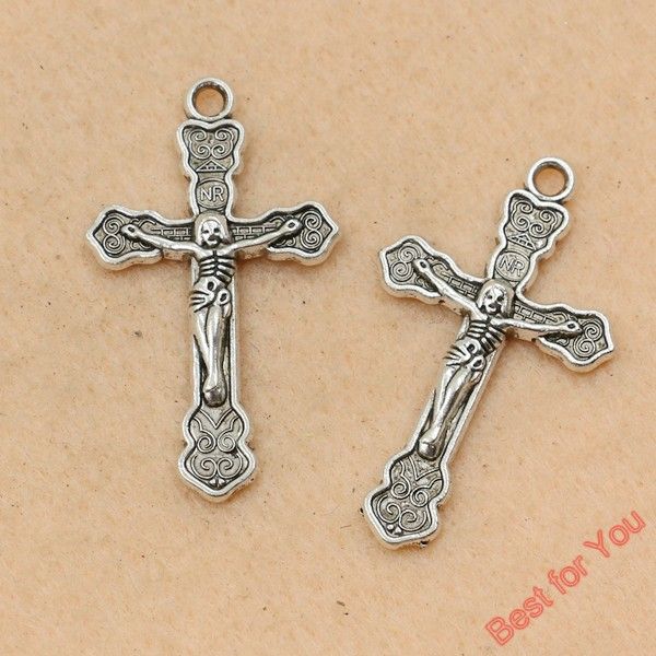 50pcs antique silver tone cute cross crucifix charms pendants jewelry diy jewelry findings 34x19mm jewelry making, Bronze;silver
50pcs antique silver tone cute cross crucifix charms pendants jewelry diy jewelry findings 34x19mm jewelry making, Bronze;silver