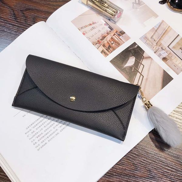 lady coin purse long wallet withpom pom keychain colourfull card holder 4colors, Red;black
lady coin purse long wallet withpom pom keychain colourfull card holder 4colors, Red;black