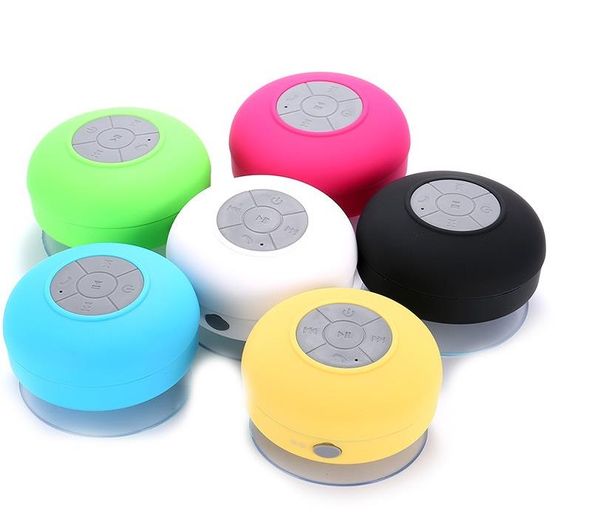 

new bts-06 waterproof bluetooth mini speaker with sucker portable wireless hands-for call water resistant music playermulticolor