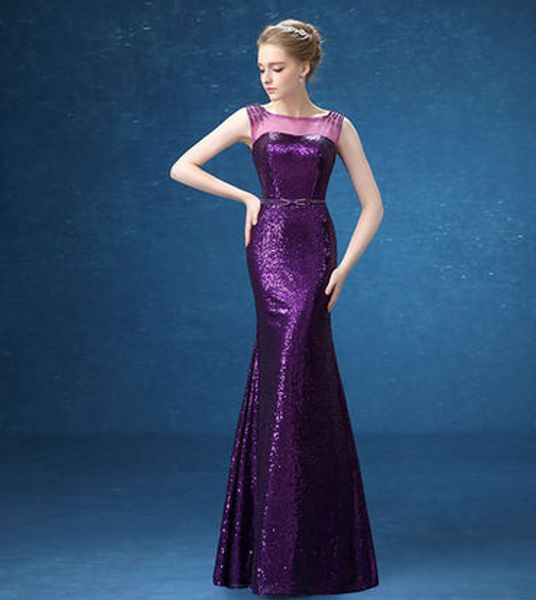 bateau neck sequin mermaid evening dress purple 2016 elegant long evening gowns new party dress fast shipping, Black;red
bateau neck sequin mermaid evening dress purple 2016 elegant long evening gowns new party dress fast shipping, Black;red