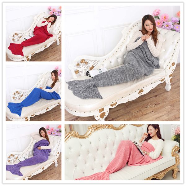 mermaid tail blankets super soft warmer blanket crocheted sofa blanket 195*95cm air-condition blanket autumn winter 16 color b0725
mermaid tail blankets super soft warmer blanket crocheted sofa blanket 195*95cm air-condition blanket autumn winter 16 color b0725