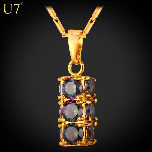 unique Cylindrical Necklace Women Trendy New Lucky Jewelry Gift 18K Real Gold/Platinum Plated Mystic Topaz Necklaces Pendants P789
unique Cylindrical Necklace Women Trendy New Lucky Jewelry Gift 18K Real Gold/Platinum Plated Mystic Topaz Necklaces Pendants P789