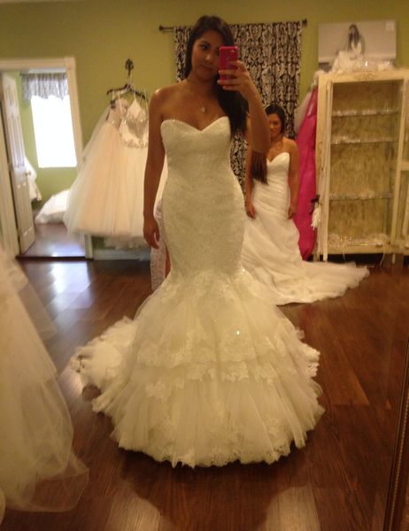 new luxury design beaded lace wedding dresses mermaid sweetheart classic style bridal gowns lace up back custom made, White
new luxury design beaded lace wedding dresses mermaid sweetheart classic style bridal gowns lace up back custom made, White